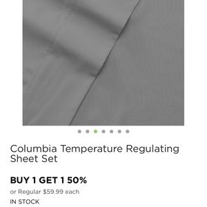 Columbia Queen Temperature Regulating Sheets